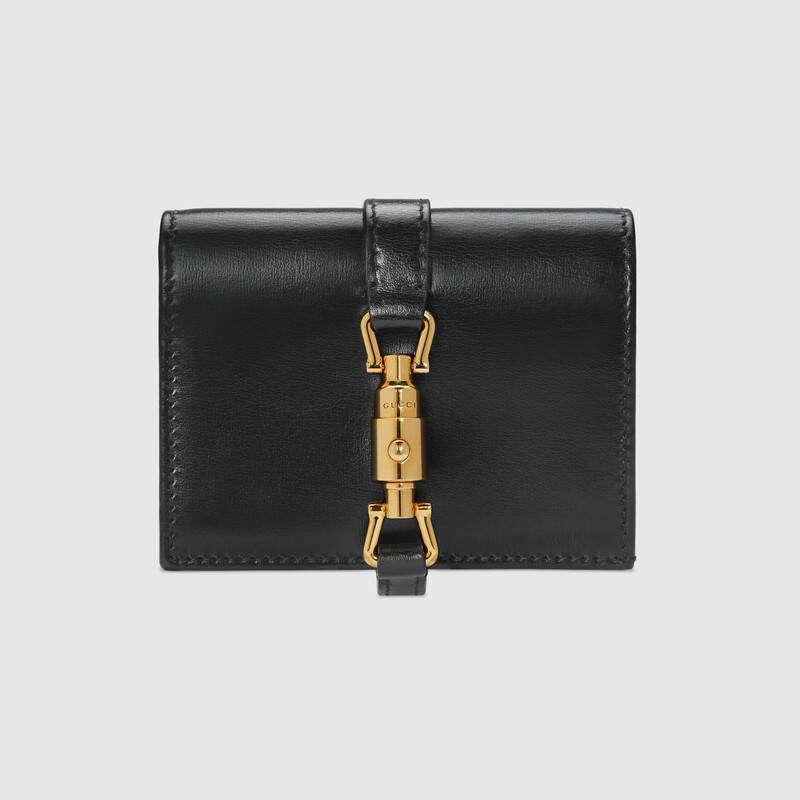 Gucci Jackie 1961 Card Case Wallet 645536 Black